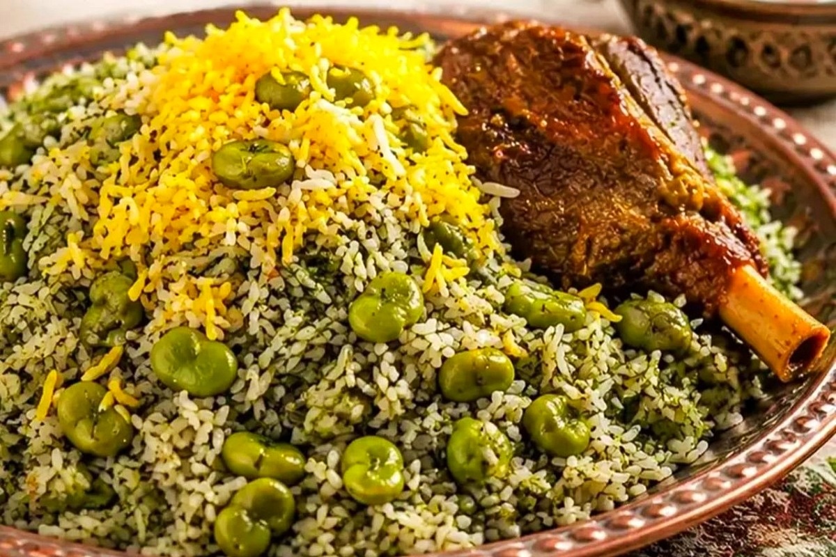 باقلی پلو با گوشت